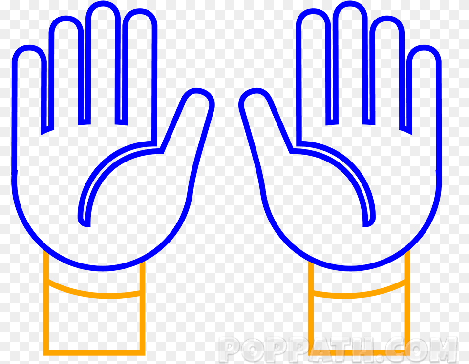 Draw A Raised Hand, Clothing, Glove, Light Png