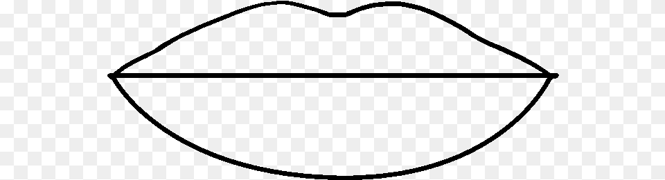 Draw A Simple Mouth, Gray Free Png Download