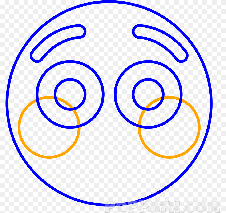 Draw Another Circle Underneath The Eyes And Above The Circle, Light, Indoors, Kitchen, Disk Free Png