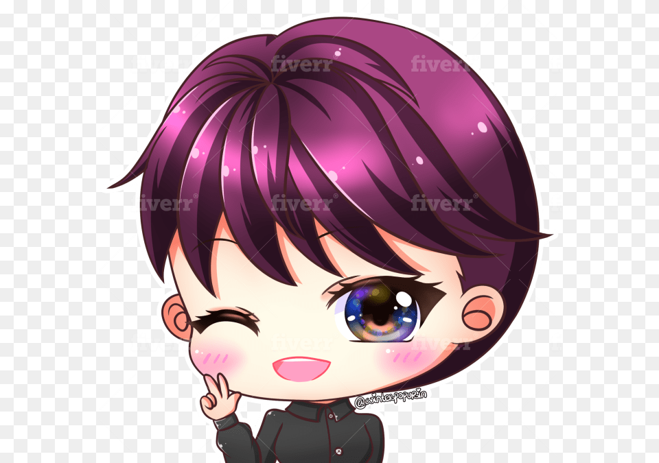 Draw Anything And Character Into Cute Anime Chibi Style Cartoon, Book, Comics, Publication, Baby Free Transparent Png