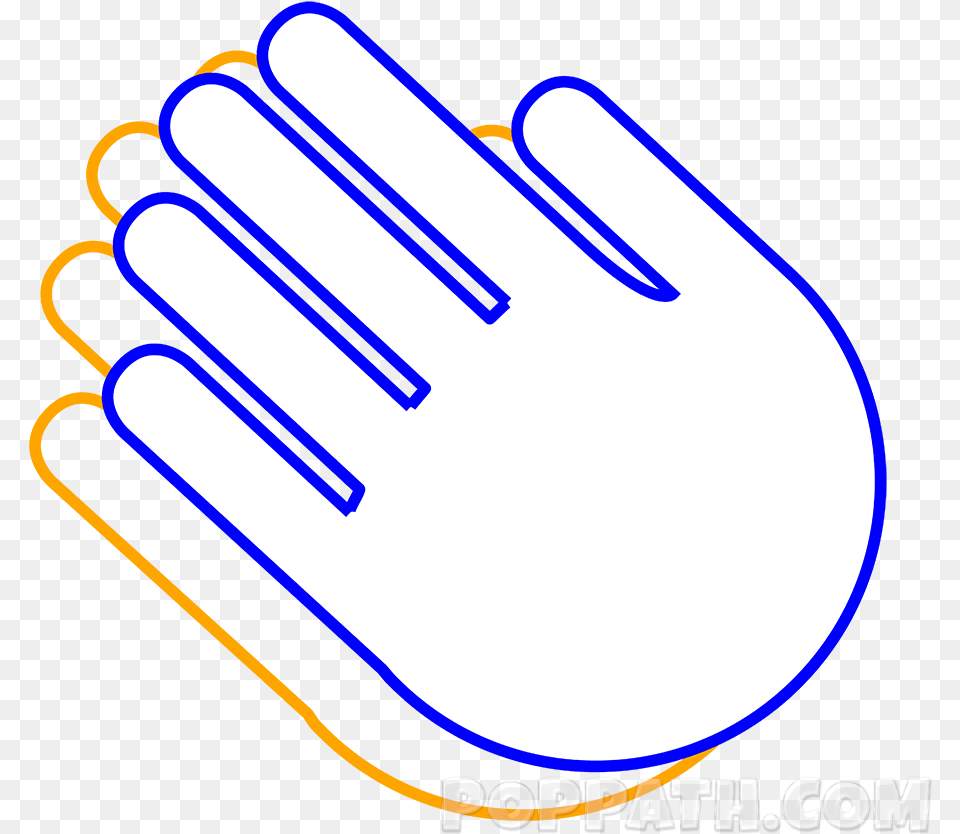 Draw Clapping Hands Step By Step, Baseball, Baseball Glove, Clothing, Glove Png