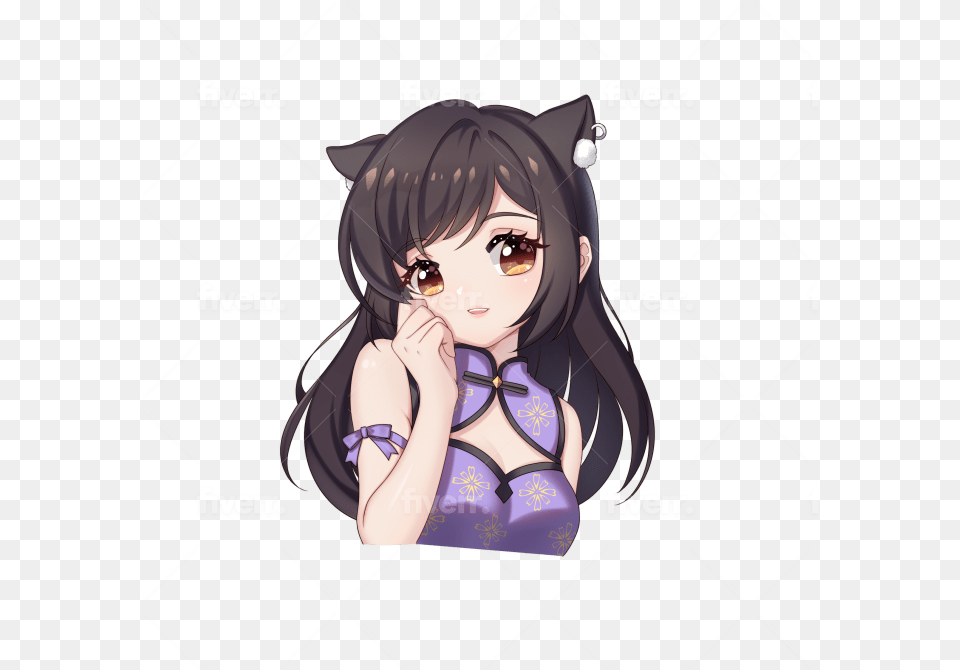 Draw Cute Anime Style Profile Picture Or Icons Oc Fan For Women, Book, Comics, Publication, Adult Png