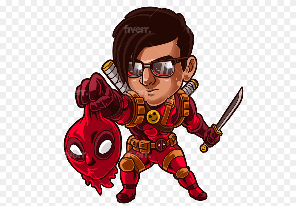 Draw Cute Cartoon Character In My Style Superhero, Publication, Book, Comics, Baby Free Transparent Png