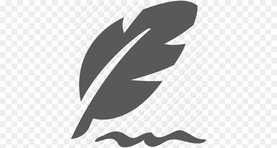 Draw Edit Feather Quill Pen Reading Simple Write Writing Icon, Leaf, Plant, Bottle, Animal Free Png Download
