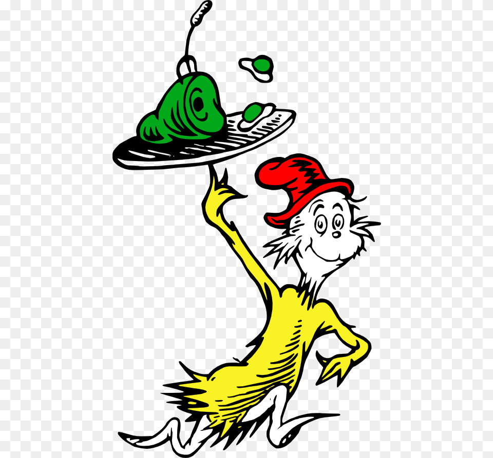 Draw Green Eggs And Ham Download Clip Art Dr Seuss Green Eggs And Ham, Clothing, Hat, Person, Face Free Png
