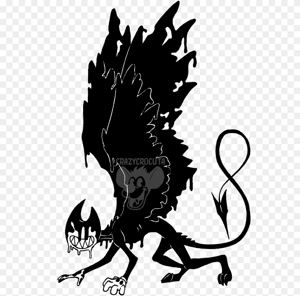 Draw Ink Bendy, Silhouette, Person Png Image