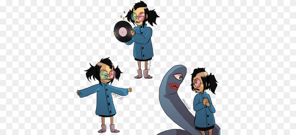 Draw Noodle Gorillaz Phase, Clothing, Coat, Comics, Book Png Image