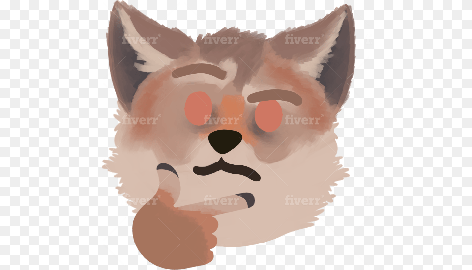 Draw Thinking Emoji Versions Of Your Character Or Furry Illustration, Baby, Head, Person, Face Free Png