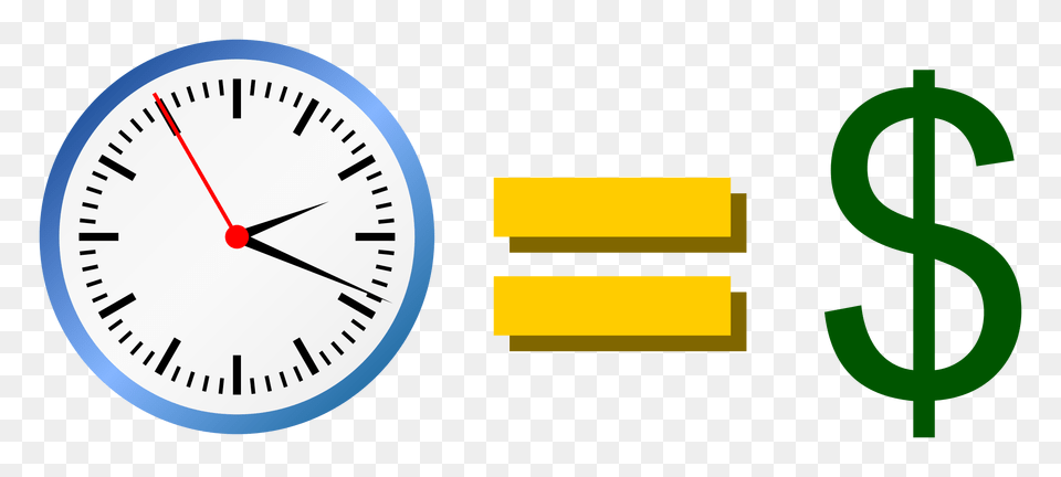 Draw Time Is Money, Analog Clock, Clock Free Png Download
