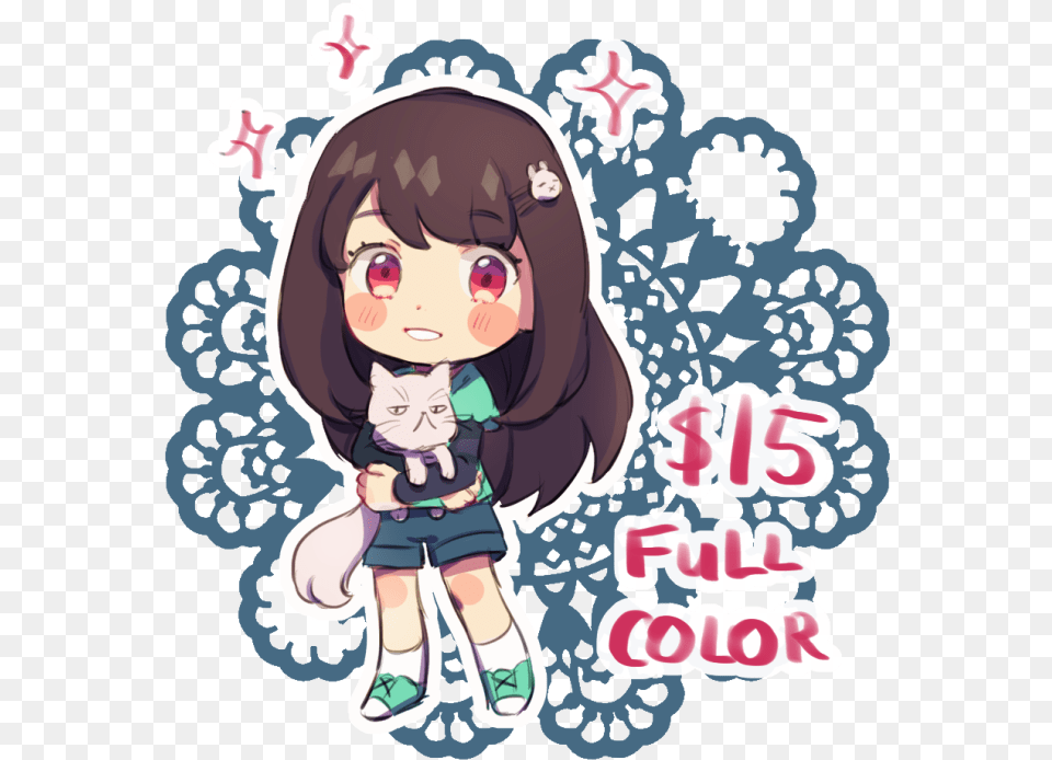 Draw You An Adorable Cute And Expressive Anime Chibi Cute Chibi Art Styles, Book, Comics, Publication, Sticker Free Transparent Png