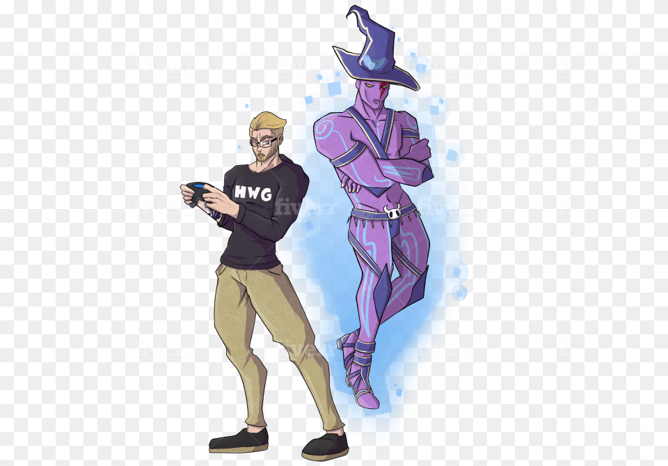 Draw You As A Jojo Bizarre Adventure Character Illustration, Person, Clothing, People, Hat Png