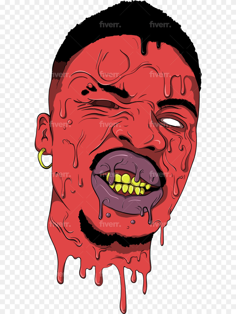 Draw You As Grime Art Character Fiverr, Body Part, Mouth, Person, Head Free Transparent Png