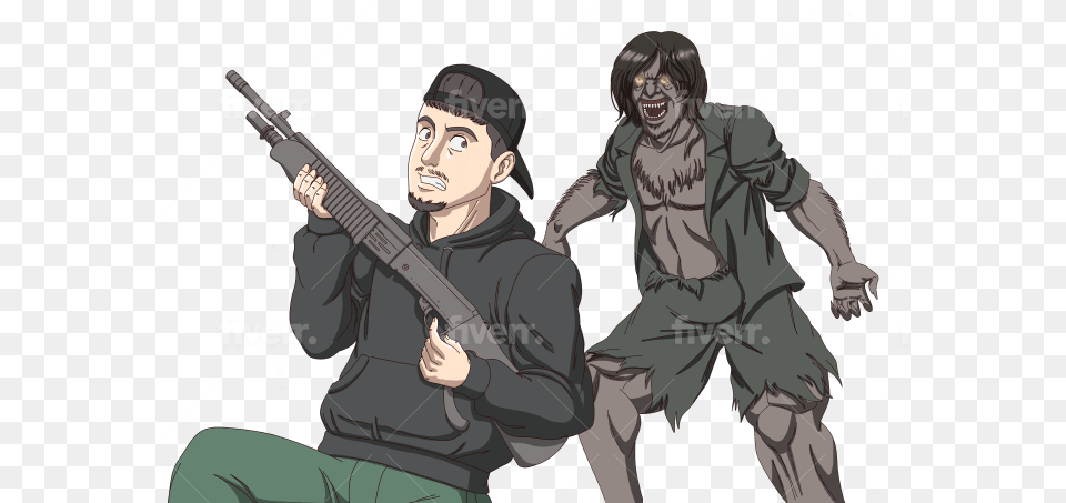 Draw You In 90s Anime Style Zombie, Book, Comics, Publication, Adult Free Transparent Png