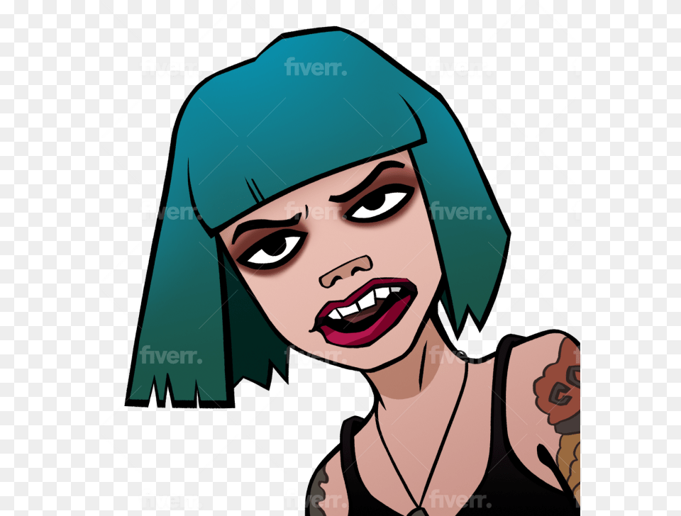 Draw You In Gorillaz Style By Maumrau For Women, Hat, Cap, Clothing, Person Free Png Download