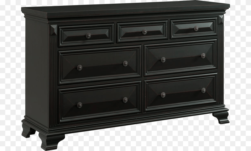 Drawer Black Dresser, Cabinet, Furniture, Mailbox Png Image