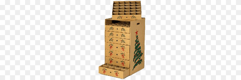 Drawer Ornament Storage Box Christmas Ornament Storage Box, Furniture, Mailbox, Cardboard Png Image
