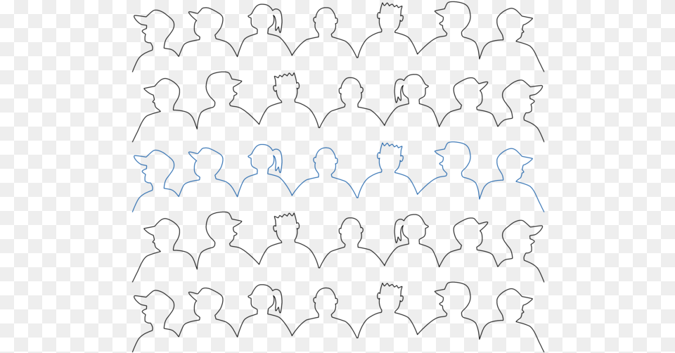 Drawing, People, Person, Concert, Crowd Free Png Download