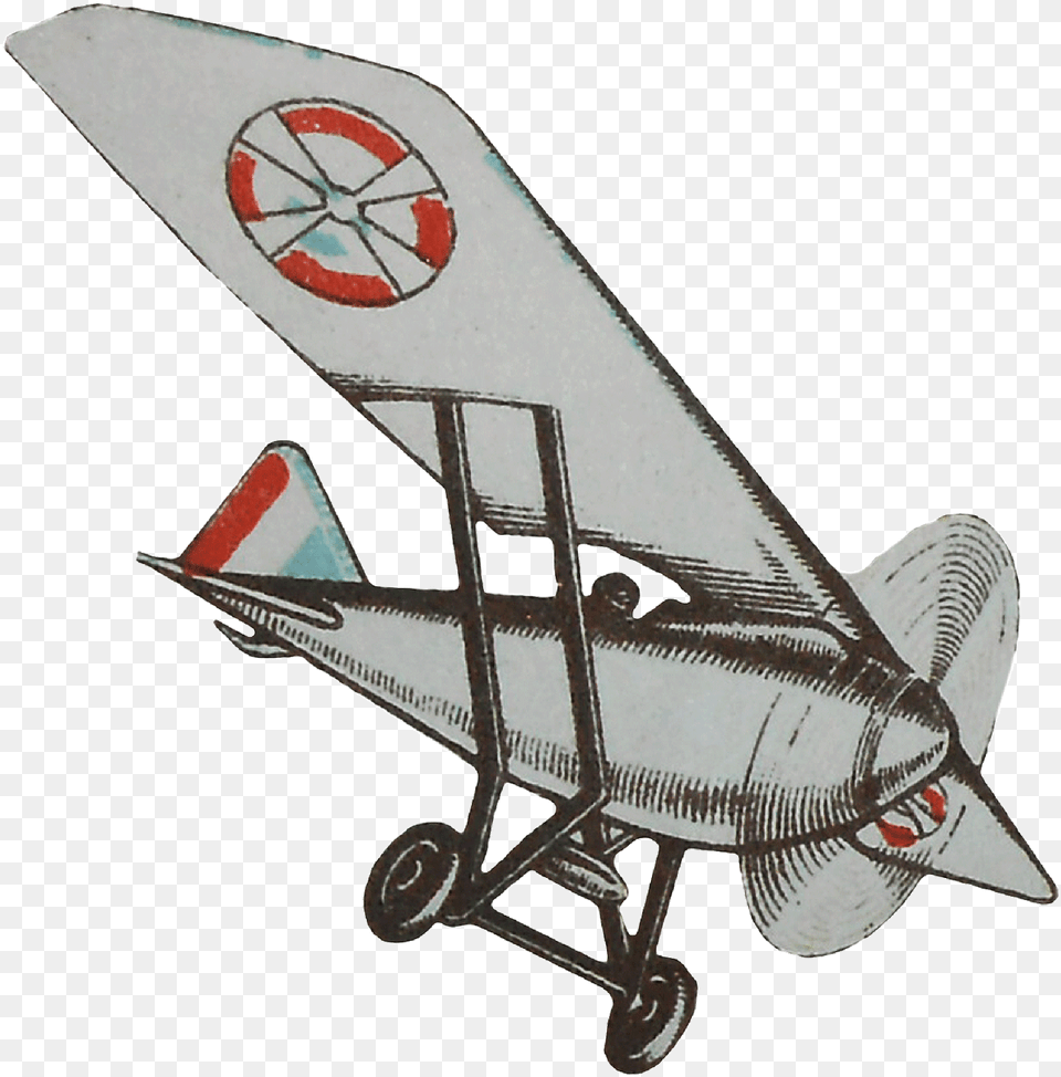 Drawing Airplane Flying 1920s Plane, Aircraft, Transportation, Vehicle, Biplane Png Image
