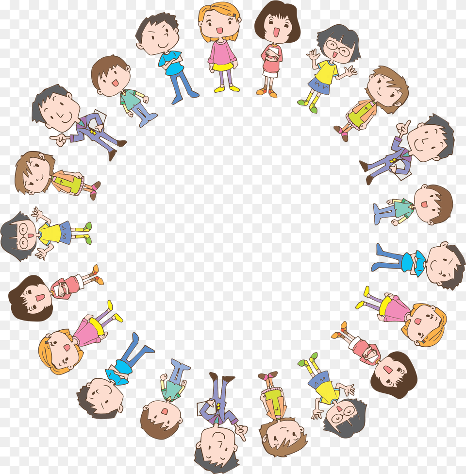 Drawing Art Child Computer Icons Kids Circle Clipart Kids In Circle, Baby, Person, People, Face Free Transparent Png
