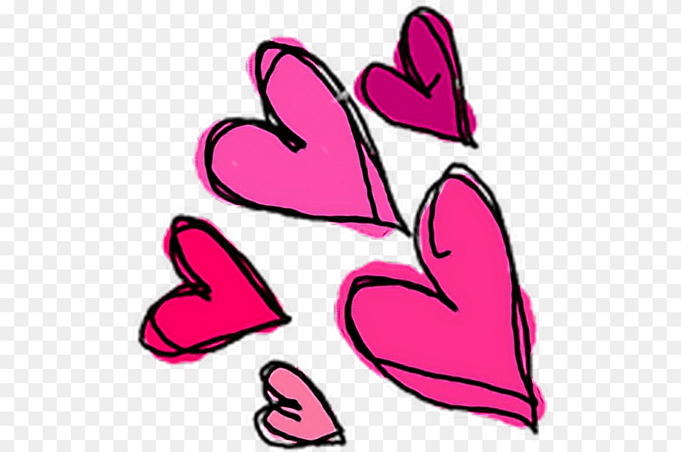 Drawing Art Dress Pink Drawn Love Heart, Flower, Petal, Plant, Purple Free Png