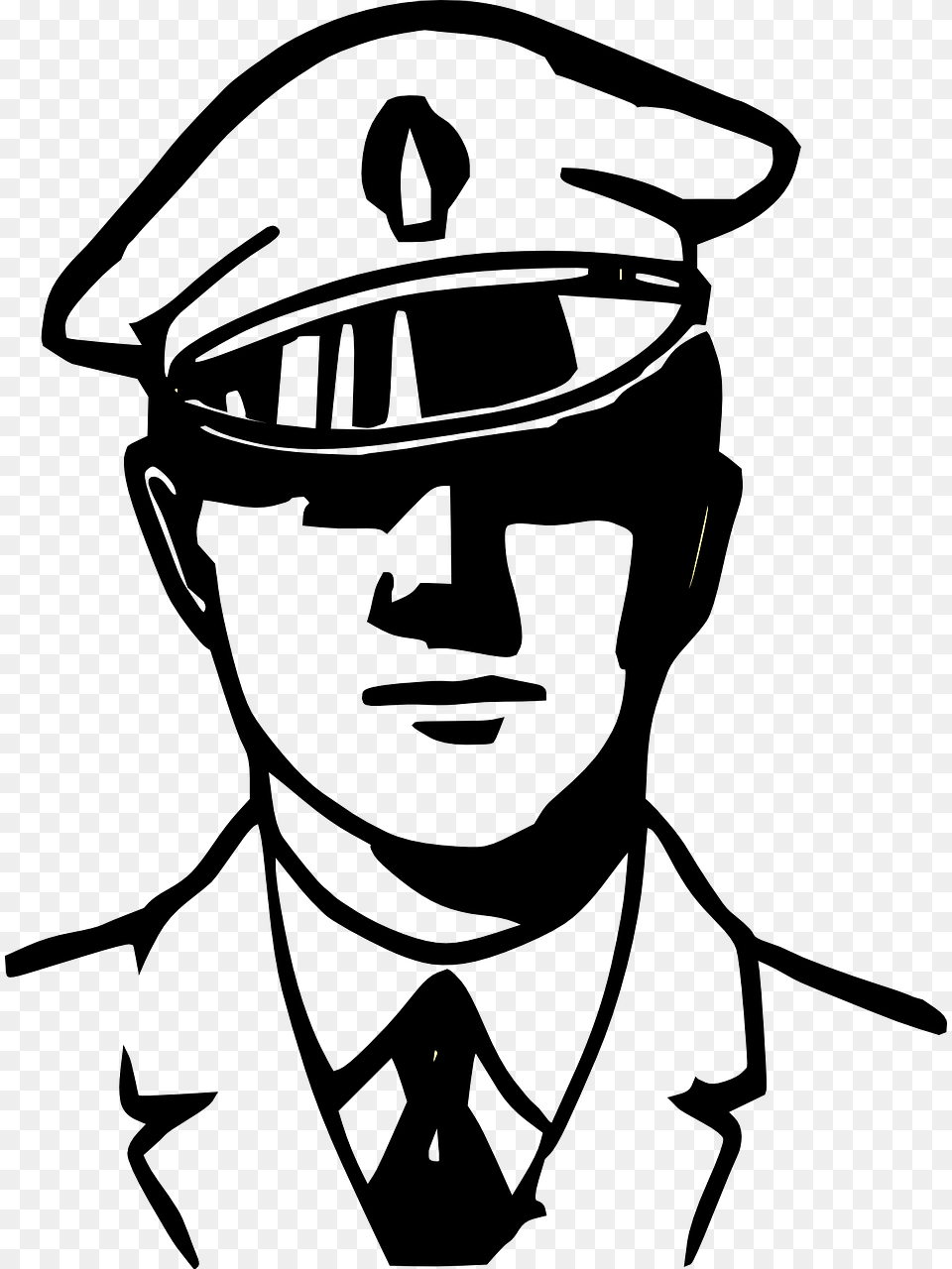 Drawing At Getdrawings Com Black And White Officer, Nature, Night, Outdoors, Astronomy Png