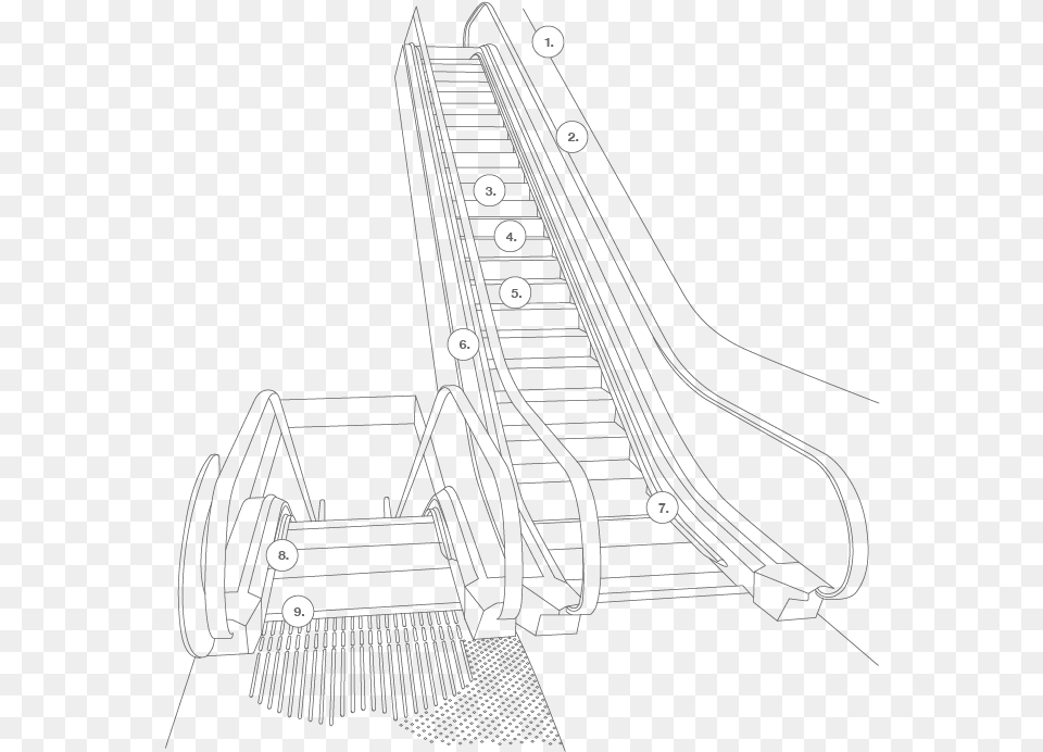 Drawing At Getdrawings Com Escalator Line Drawing, Architecture, Building, House, Housing Png