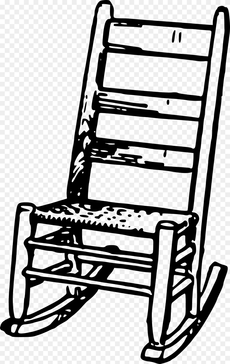 Drawing At Getdrawings Com Rocking Chair Clip Art, Gray Free Png Download