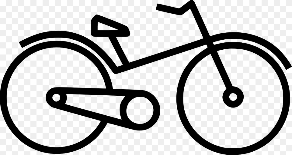 Drawing Bike Bicycle Clip Art, Gray Free Png