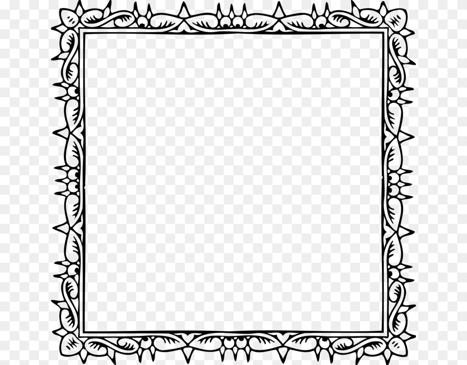 Drawing Borders And Frames Microsoft Word Picture Frames Art, Gray Free Transparent Png