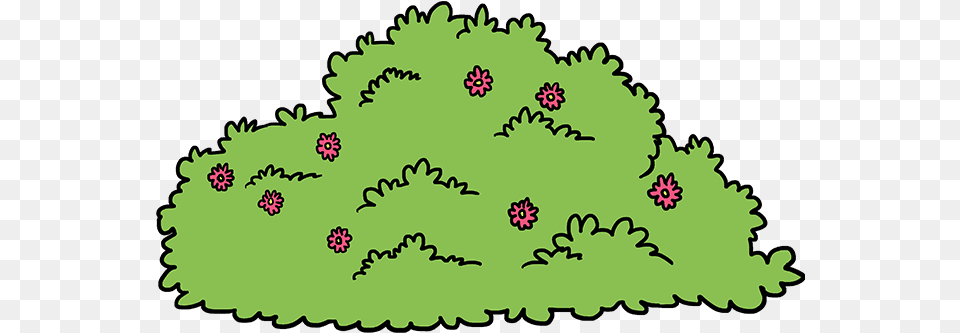 Drawing Bushes Green Bush Drawing Of A Bush, Art, Floral Design, Graphics, Pattern Free Png Download