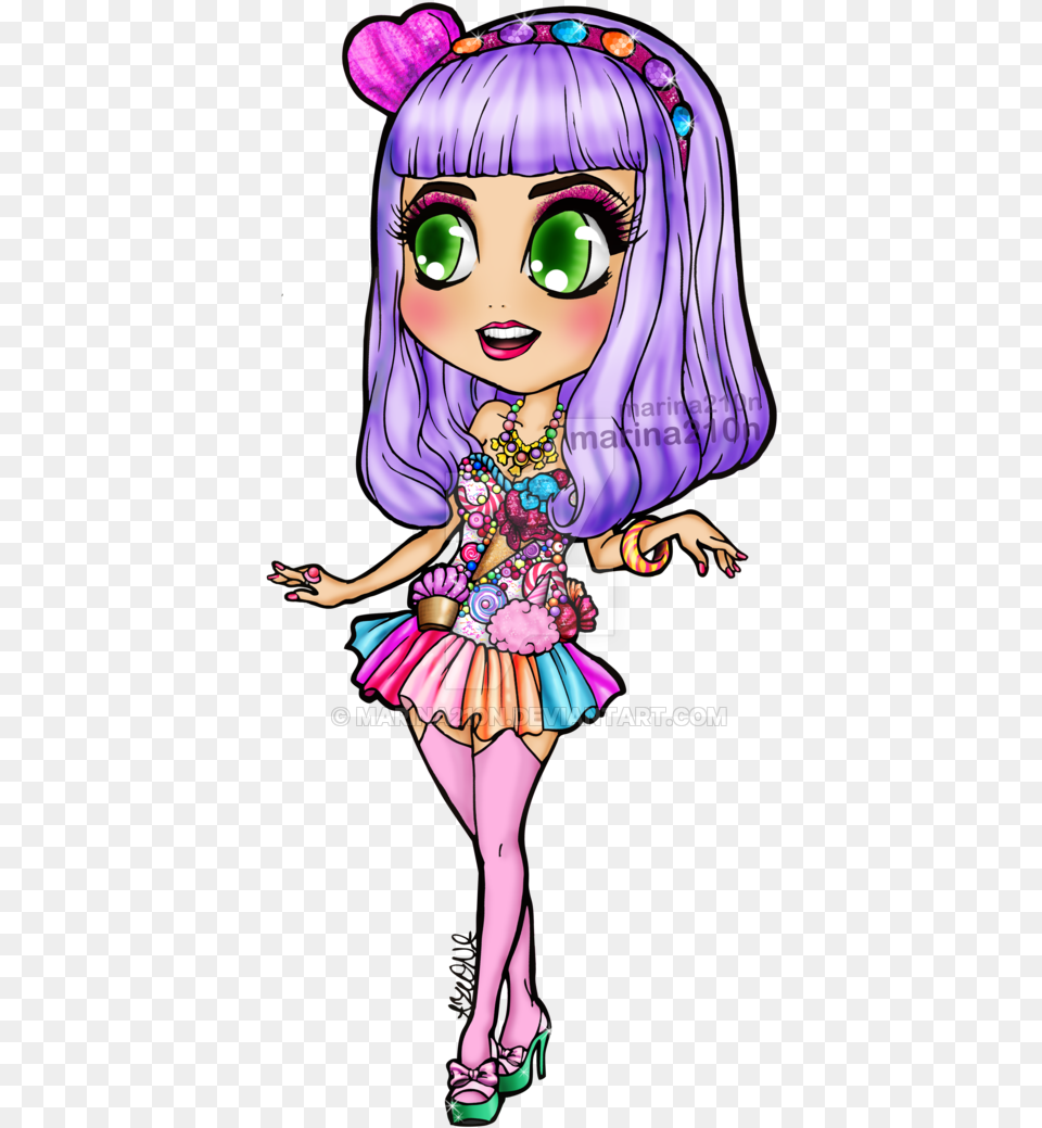 Drawing California Gurls Chibi Teenage Dream Katy Perry California Gurls Dibujo, Book, Comics, Purple, Publication Free Png