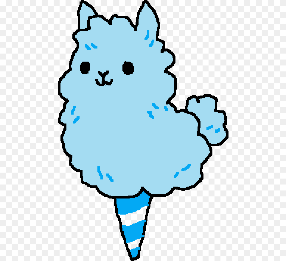 Drawing Candy Cotton Cartoon Cute Cotton Candy, Cream, Dessert, Food, Ice Cream Free Png Download