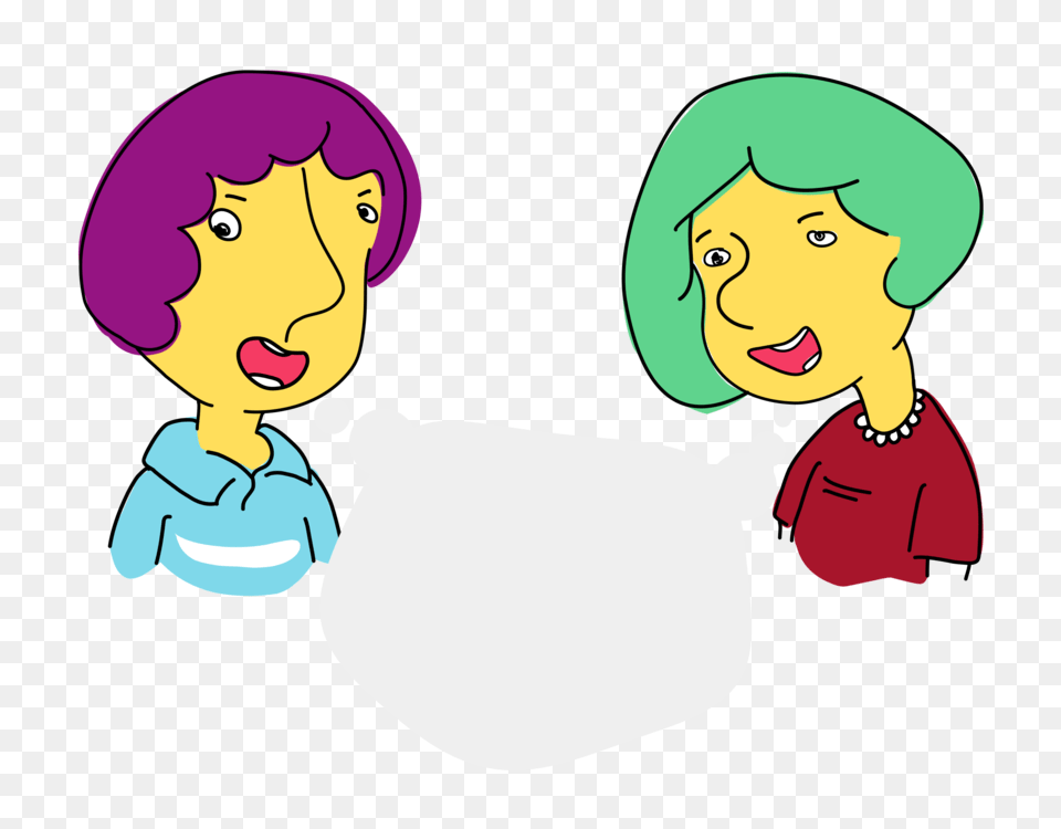Drawing Cartoon Conversation, Face, Head, Person, Baby Free Png Download