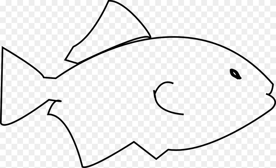 Drawing Clipart Fish, Gray Free Png Download