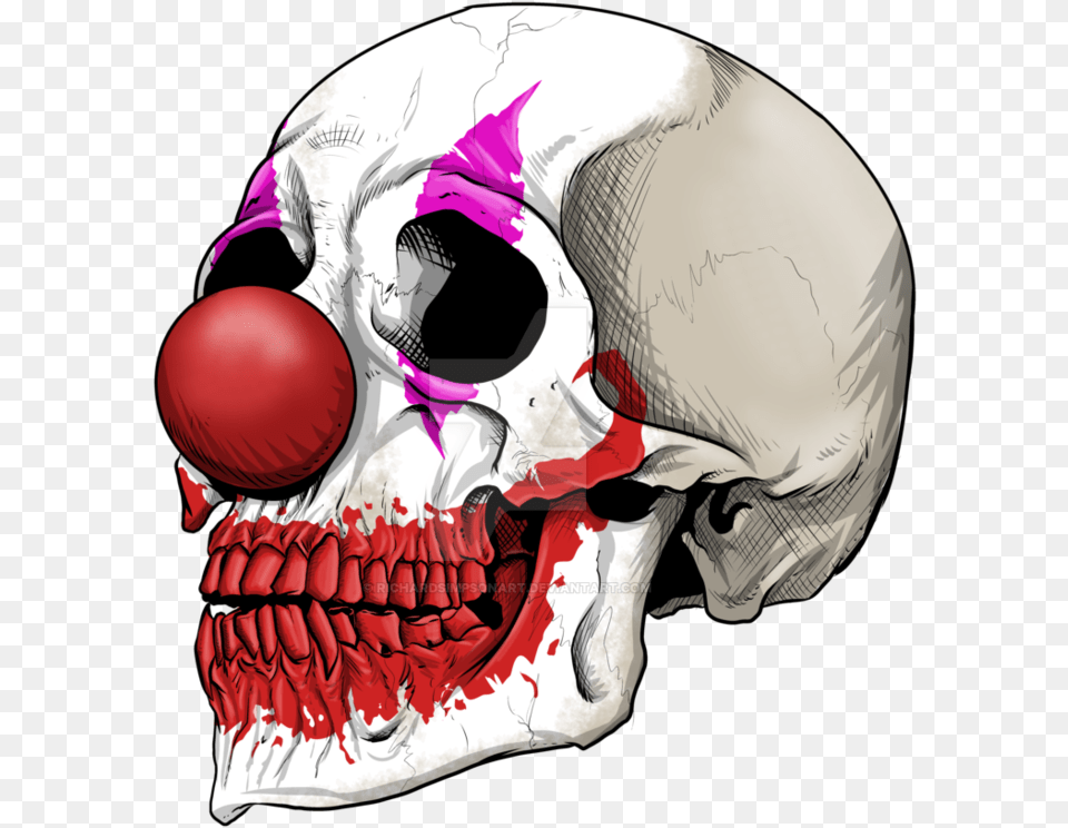 Drawing Clowns Skull Skull Clown, Baby, Person, Balloon, Head Free Png Download