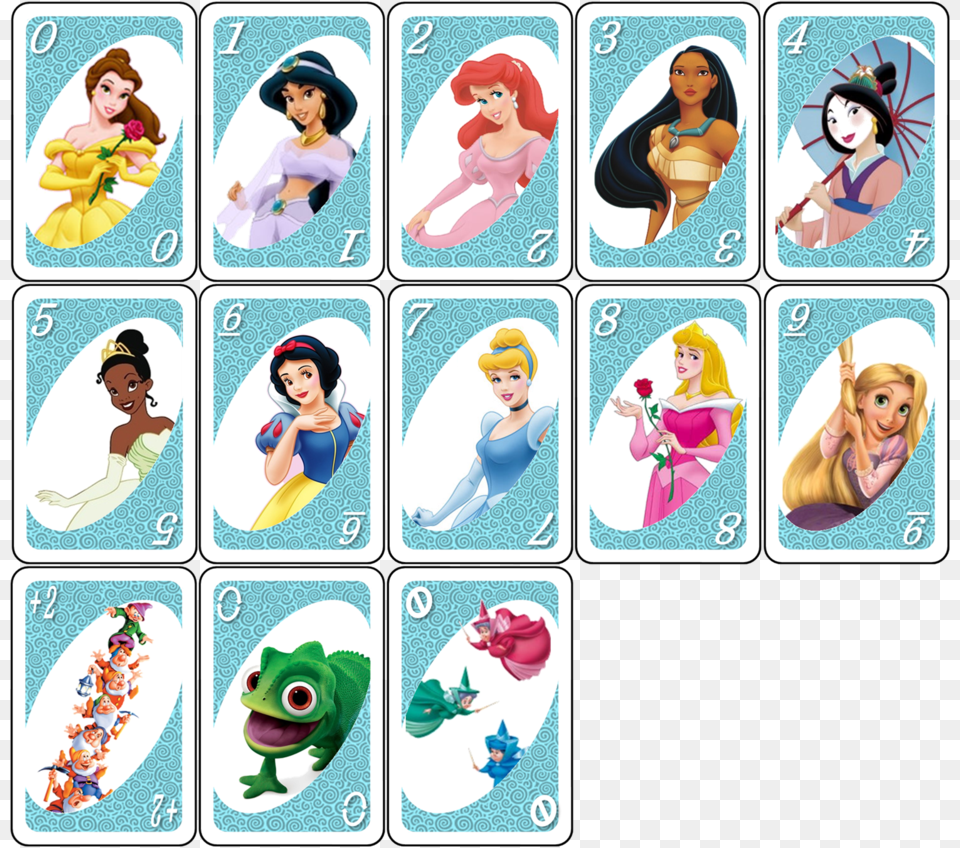 Drawing Collage Princess Disney Disney Princess Uno Cards, Publication, Book, Comics, Adult Png Image