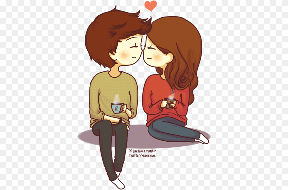 Drawing Couples Two Couple Drinking Coffee Cartoon, Book, Comics, Publication, Person Free Transparent Png