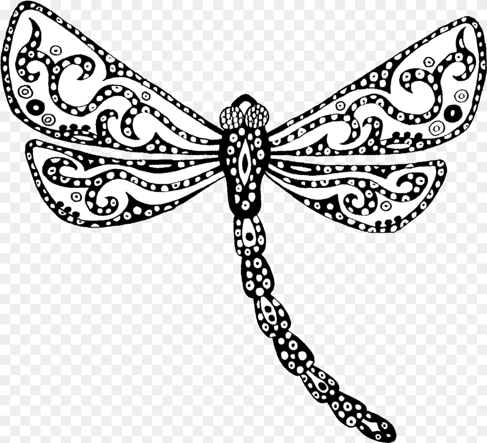 Drawing Doodle Line Art Dragonfly Zentangles Dragonfly Png