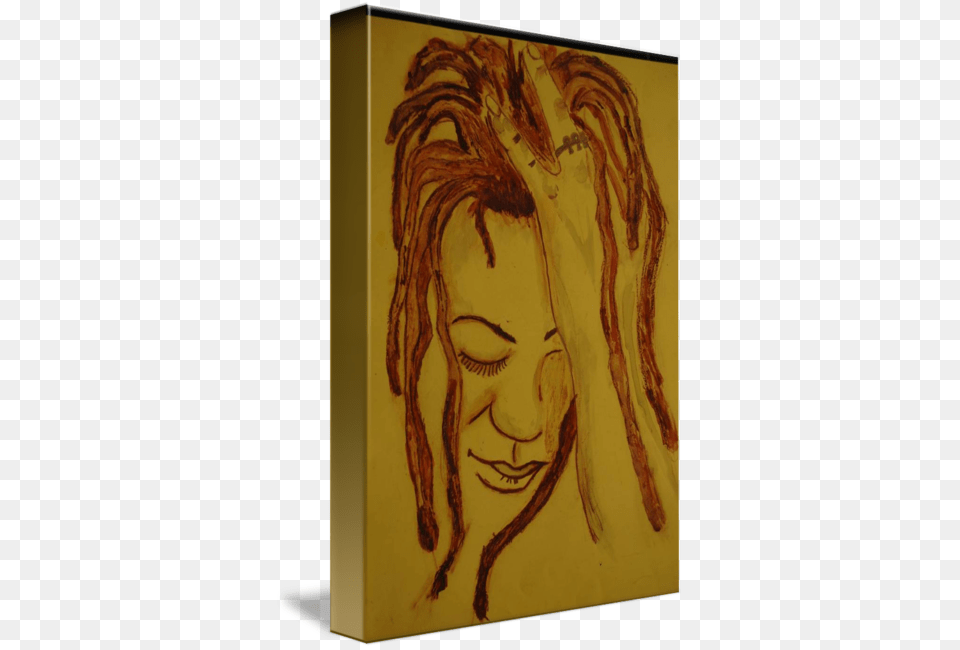 Drawing Dreadlocks Watercolor Drawing, Art, Canvas, Modern Art, Painting Free Png Download