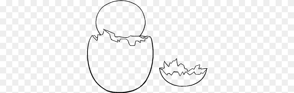Drawing Egg Step By Sketch, Gray Free Transparent Png