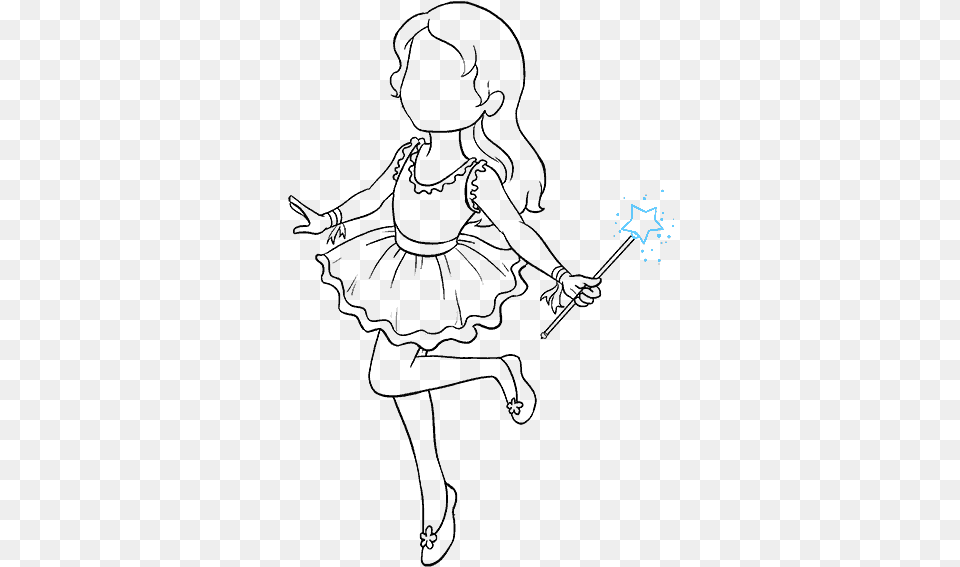 Drawing Fairies Boy Line Art, Outdoors, Nature Free Png Download