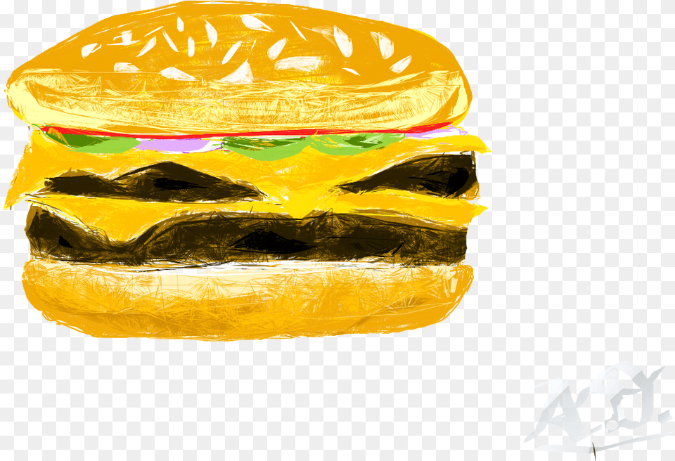 Drawing Fast Food, Burger Free Transparent Png