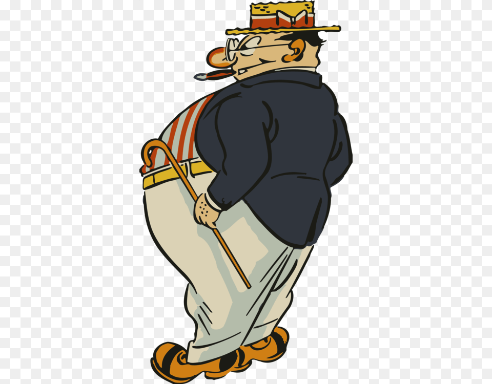 Drawing Fat Cartoon Overweight Blog, Clothing, Hat, Adult, Male Free Png Download