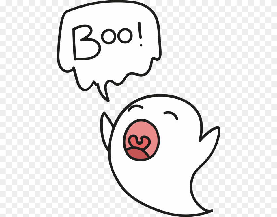 Drawing Fear Of Ghosts Boos Smiley, Sticker, Baby, Person, Text Free Png Download