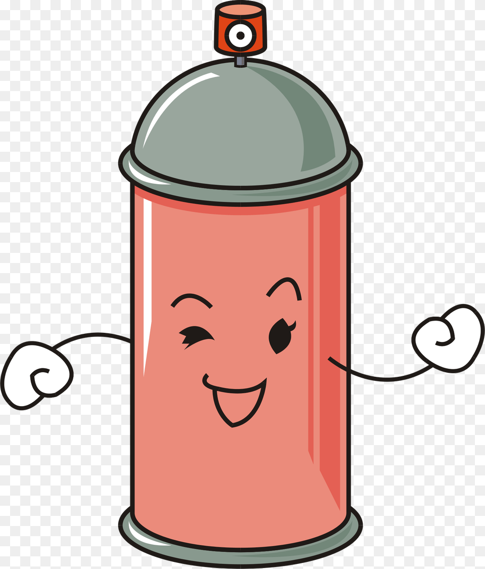 Drawing Fire Hydrant Cartoon Illustration, Tin, Can, Spray Can, Bottle Png Image
