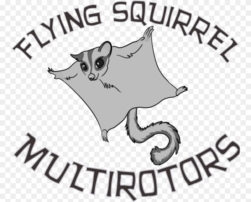 Drawing Flying Squirrel Cat Yawns, Logo, Animal, Mammal, Pig Png Image