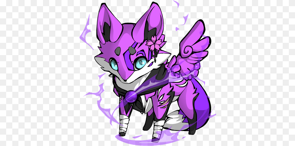 Drawing Fox Magical Purple Fox, Book, Comics, Publication, Baby Png Image