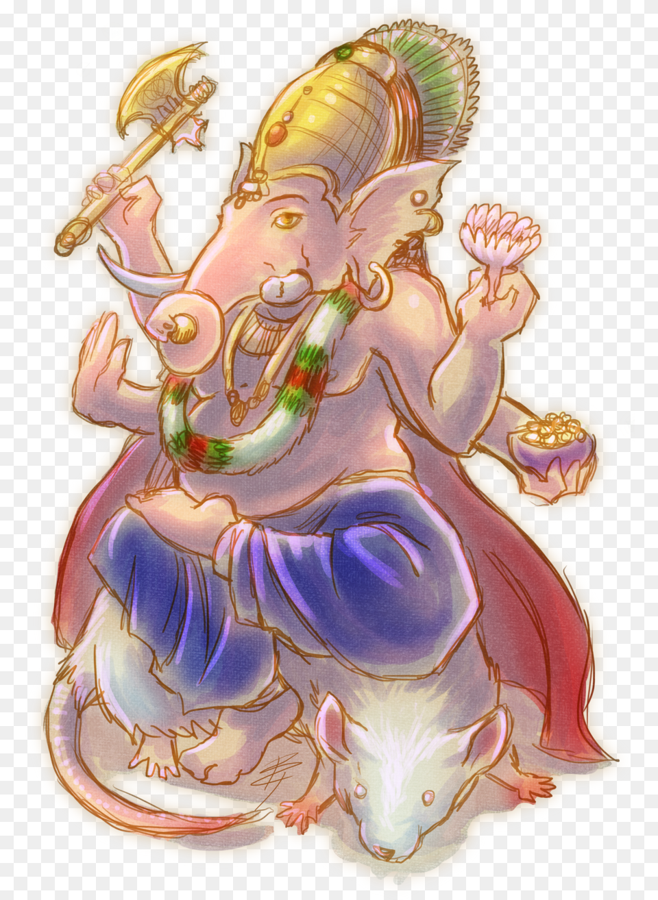 Drawing Ganesh Artistic Ganeshji, Baby, Person, Face, Head Free Transparent Png