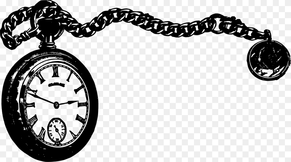 Drawing Gear Pocket Watch Pocket Watch Clip Art, Gray Png Image