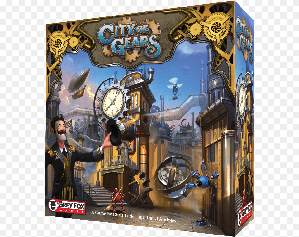 Drawing Gears Steampunk Gear City Of Gears Founders Edition, Book, Publication, Adult, Person Png
